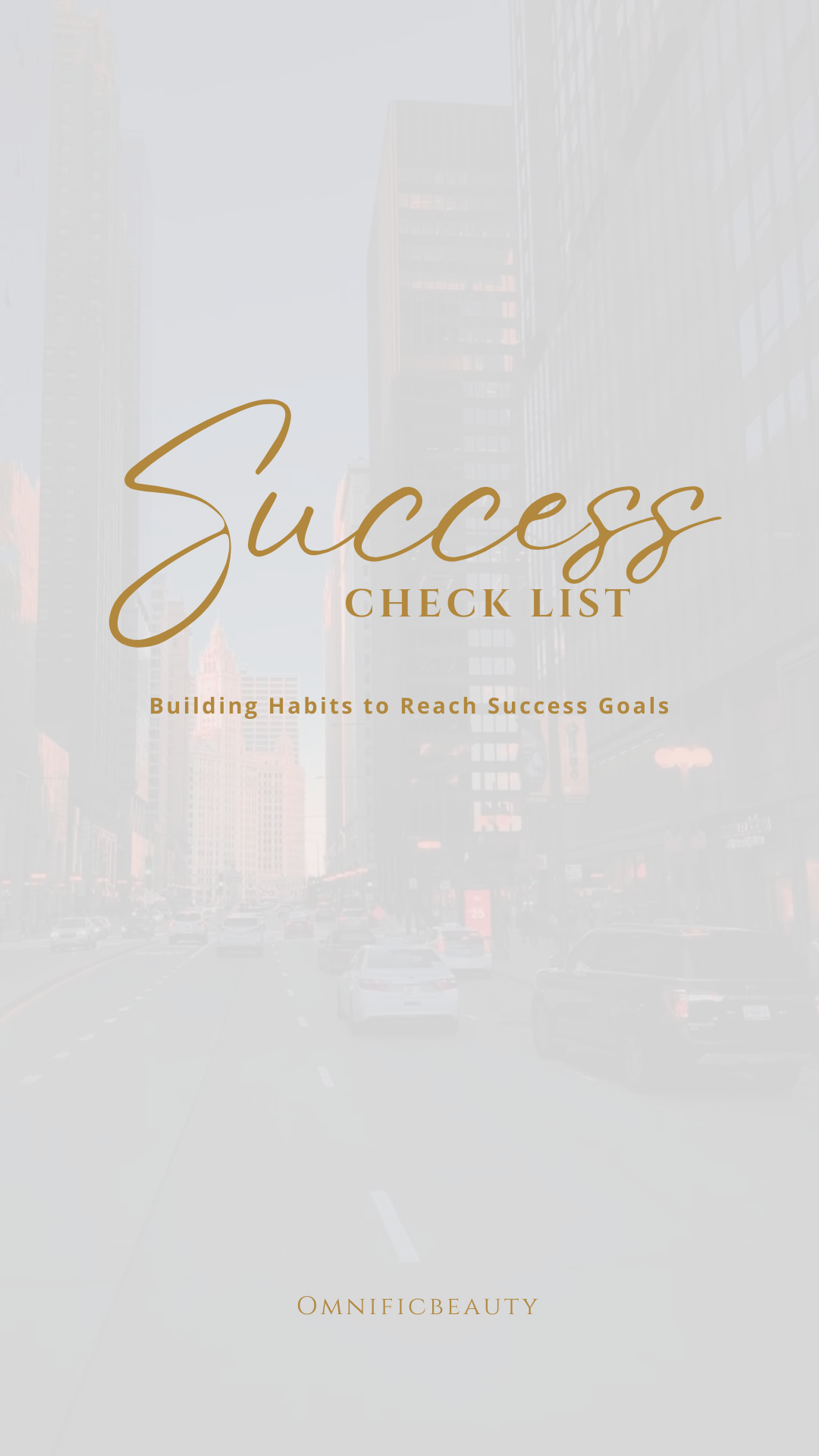 Success Checklist - Building Habits to Reach Your Goals (wallpaper)